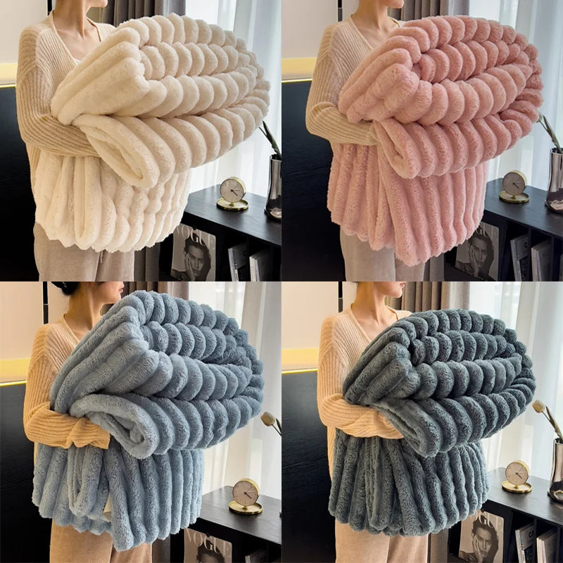 250 GSM Bed Throw Blanket – Soft, Warm & Plush for Winter