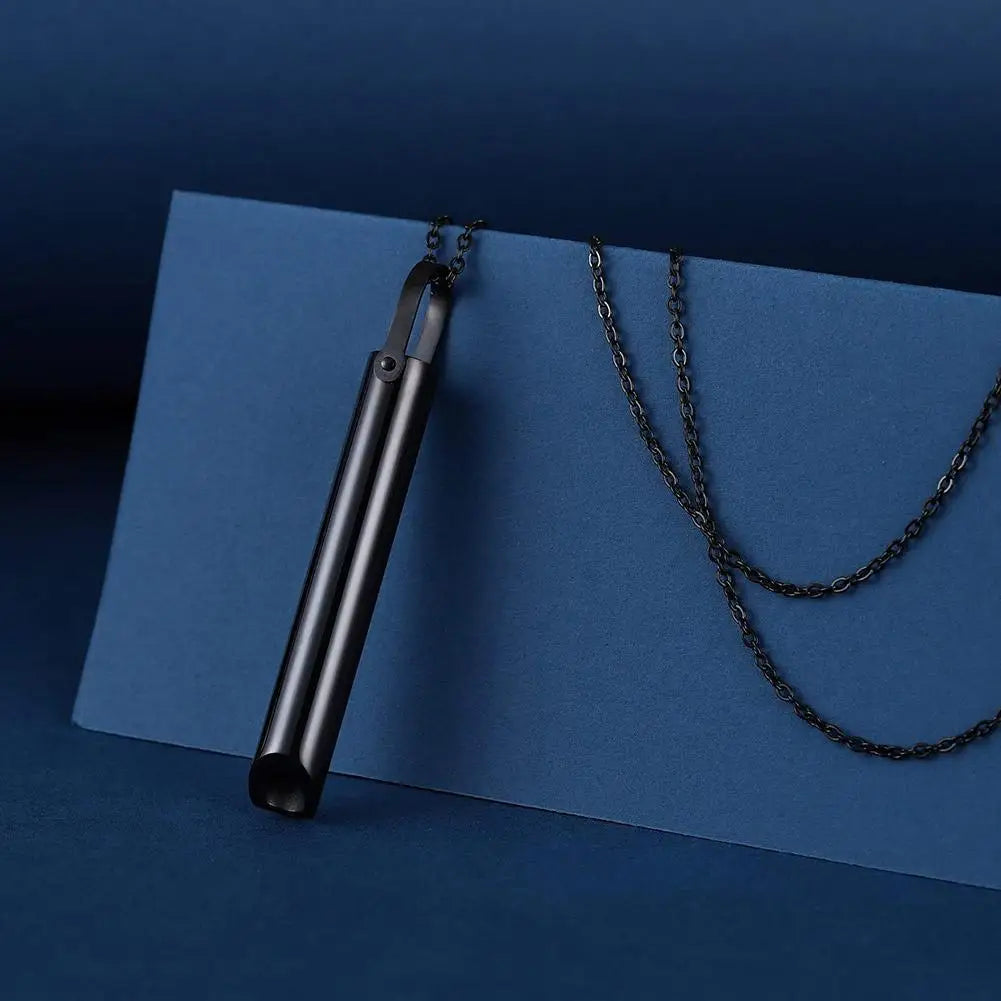 Mindfulness Meditation Necklace (Steel) – Calm & Serenity