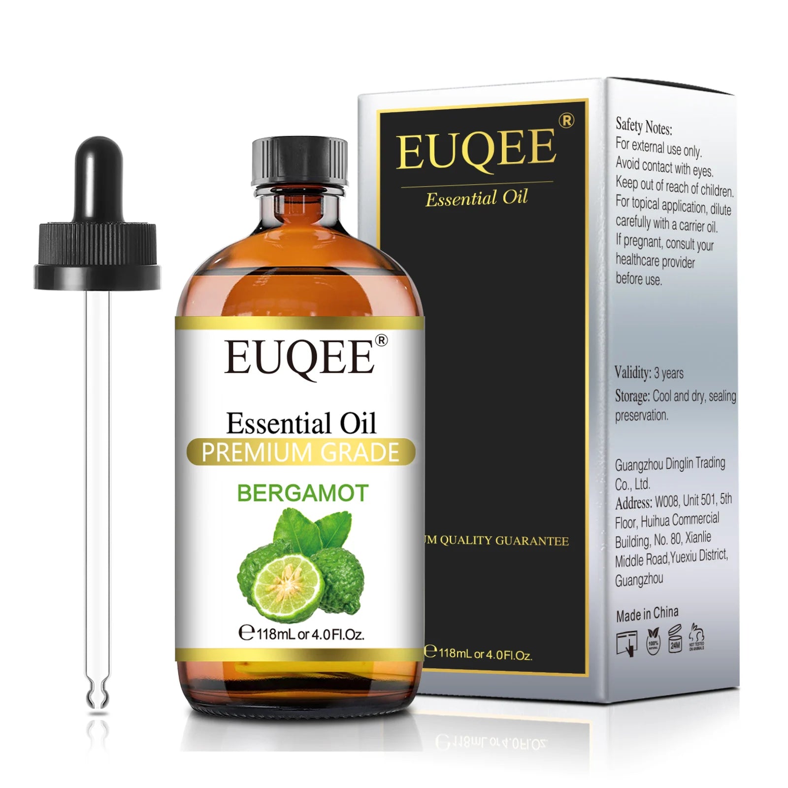 EUQEE Premium Essential Oil 118ml – Orange, Lavender & Cinnamon