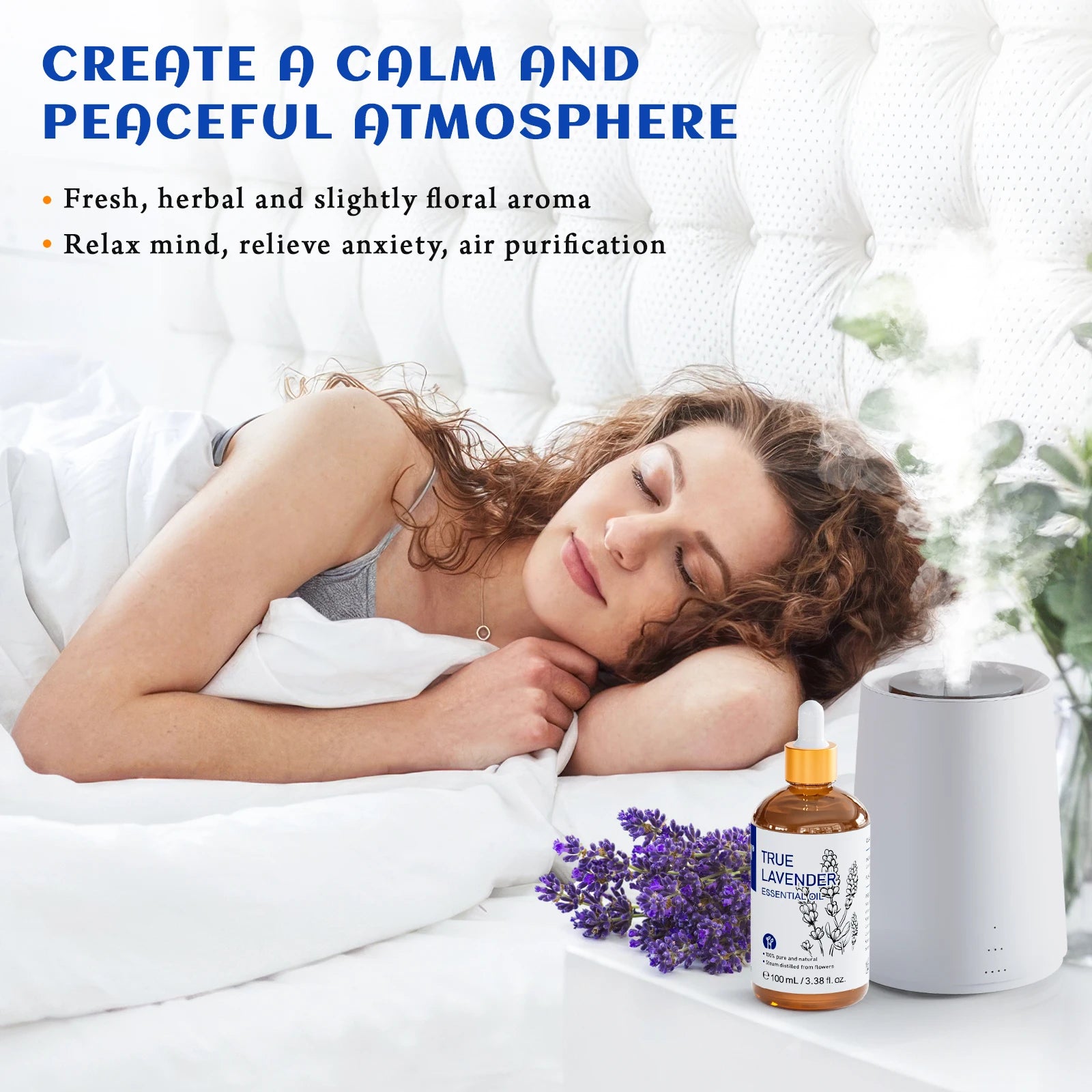 HIQILI Pure Lavender Essential Oil 100ml – Aromatherapy