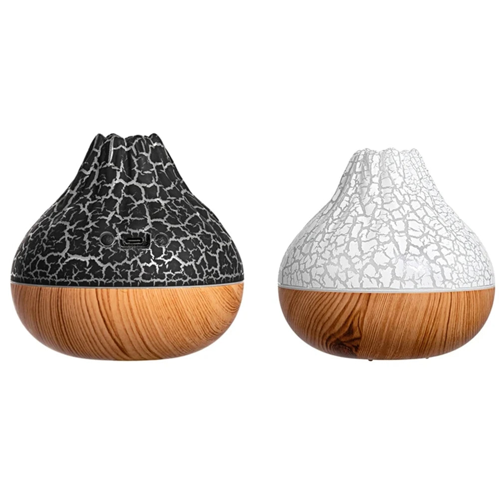 Humidificateur Volcano 300ml - Diffuseur 7 Couleurs LED