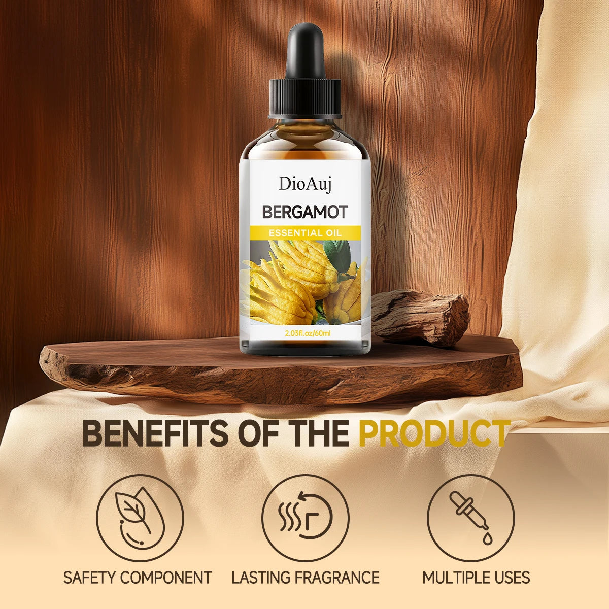 DioAuj Bergamot Essential Oil – Skincare & Aromatherapy
