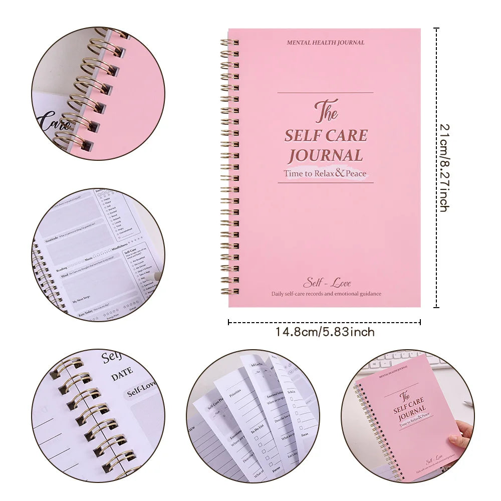 A5 Self-Care Journal – 50 Sheets with Positive Affirmations