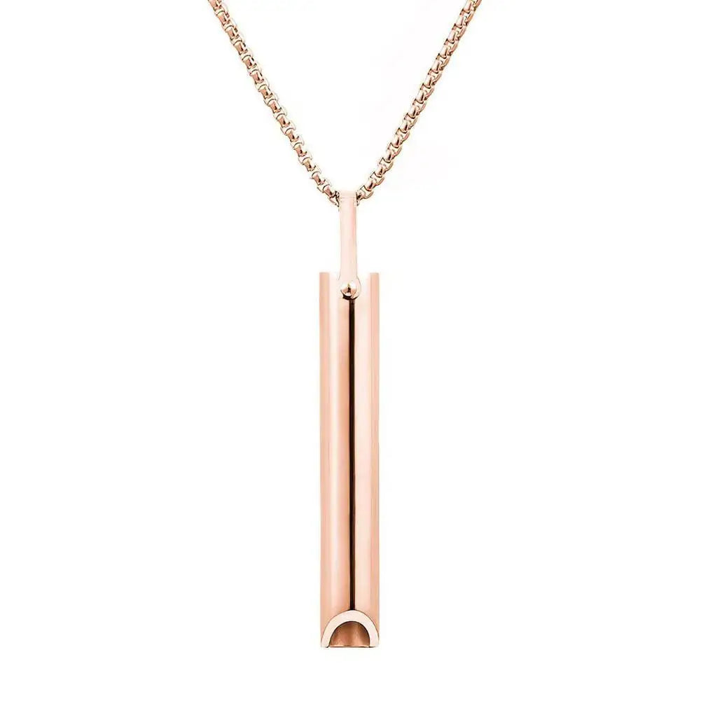 Mindfulness Meditation Necklace (Steel) – Calm & Serenity