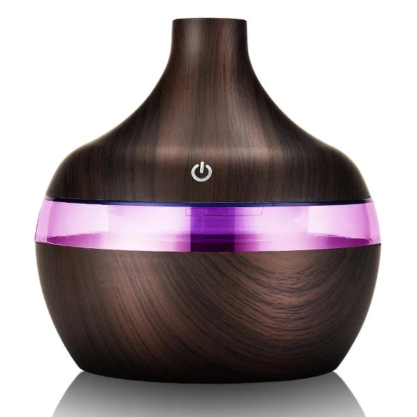 300ml Ultrasonic Wood Grain Humidifier Diffuser – Aromatherapy