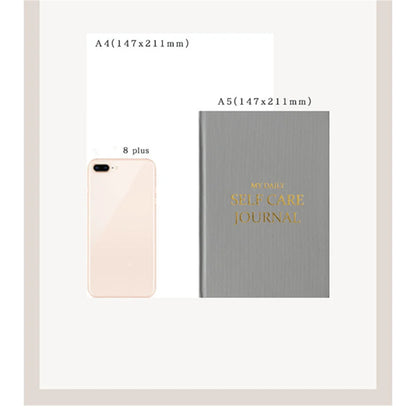 Five-Minute Gratitude Journal – Personal Development Notebook with Fabric Cover