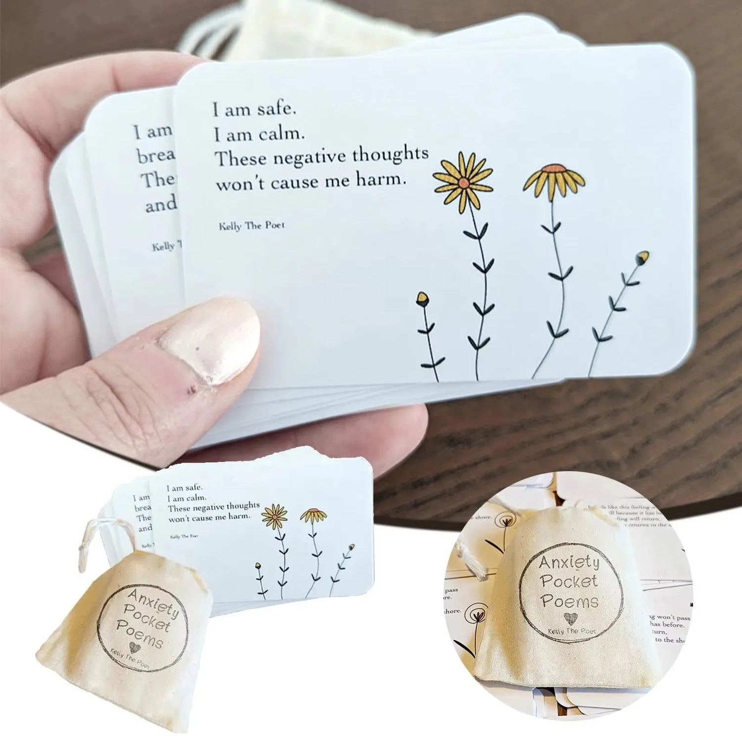 Soothing Positive Affirmation Cards – Pocket Pack