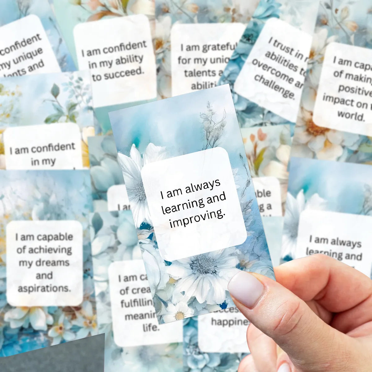 60pcs Affirmation Cards for Women – Motivational Positive Quotes, Wellness &amp; Encouragement Gift