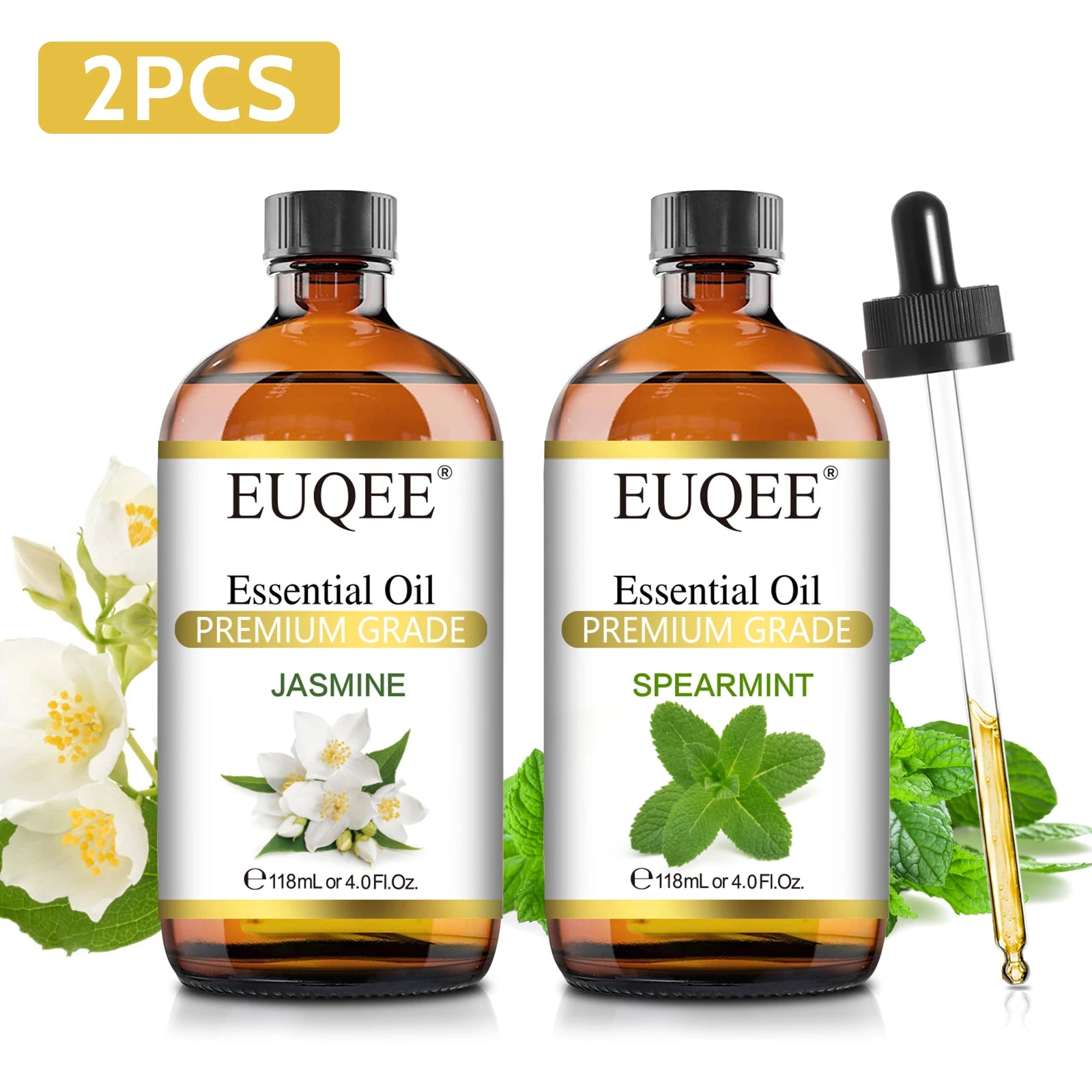EUQEE Premium Essential Oil 118ml – Orange, Lavender &amp; Cinnamon