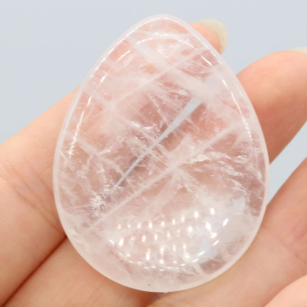 Gua Sha Cristal Améthyste &amp; Quartz Rose – Massage Visage &amp; Bien-être