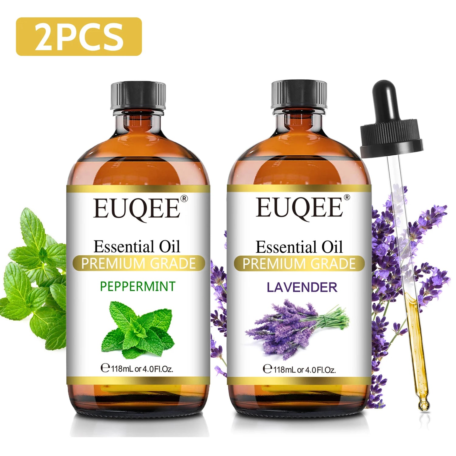 EUQEE Premium Essential Oil 118ml – Orange, Lavender &amp; Cinnamon