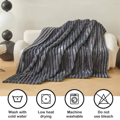 250 GSM Bed Throw Blanket – Soft, Warm &amp; Plush for Winter