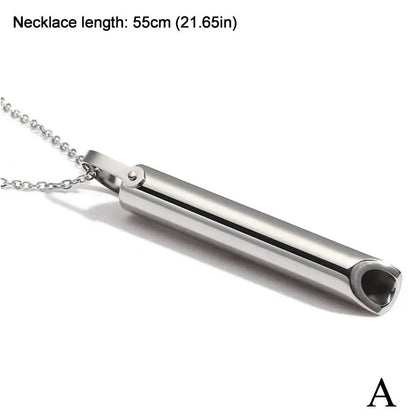 Mindfulness Meditation Necklace (Steel) – Calm &amp; Serenity