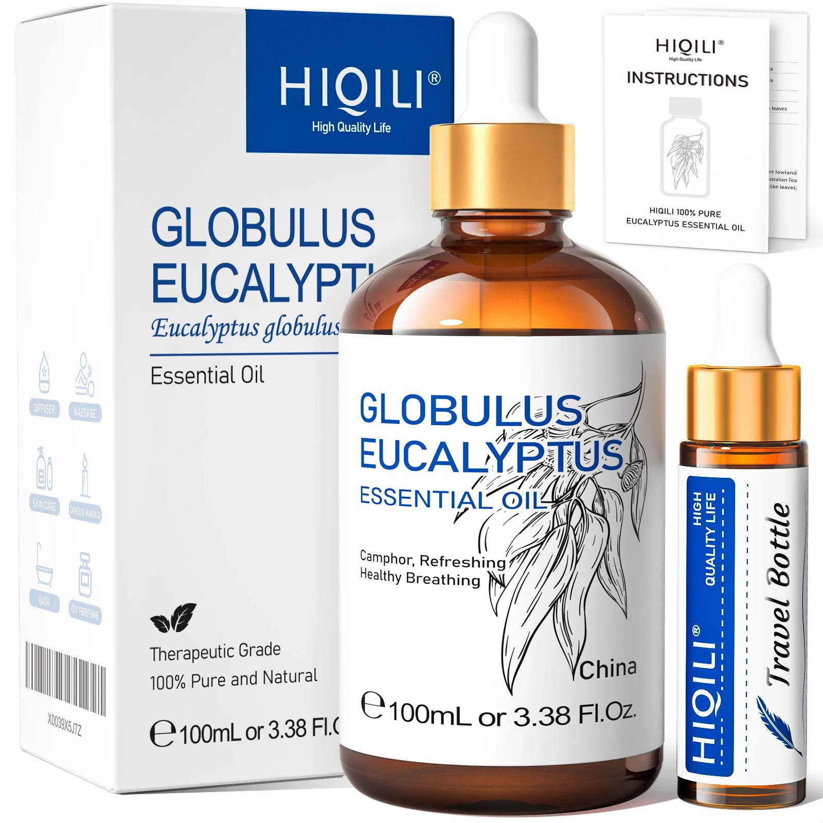 HIQILI Pure Lavender Essential Oil 100ml – Aromatherapy
