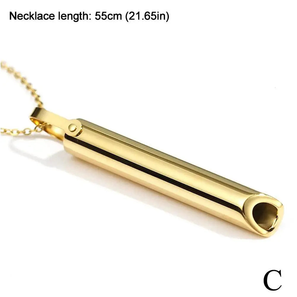 Mindfulness Meditation Necklace (Steel) – Calm &amp; Serenity
