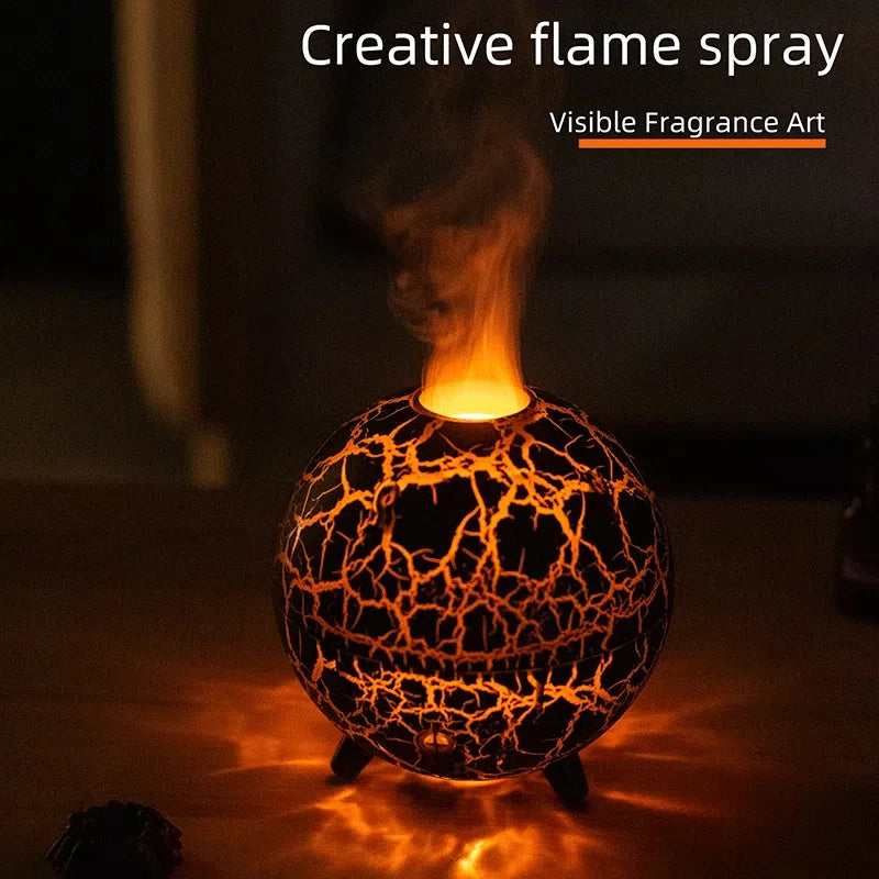 Diffuseur Arômes Planète 200ml USB - Flamme Colorée