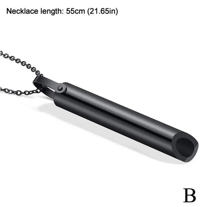Mindfulness Meditation Necklace (Steel) – Calm &amp; Serenity