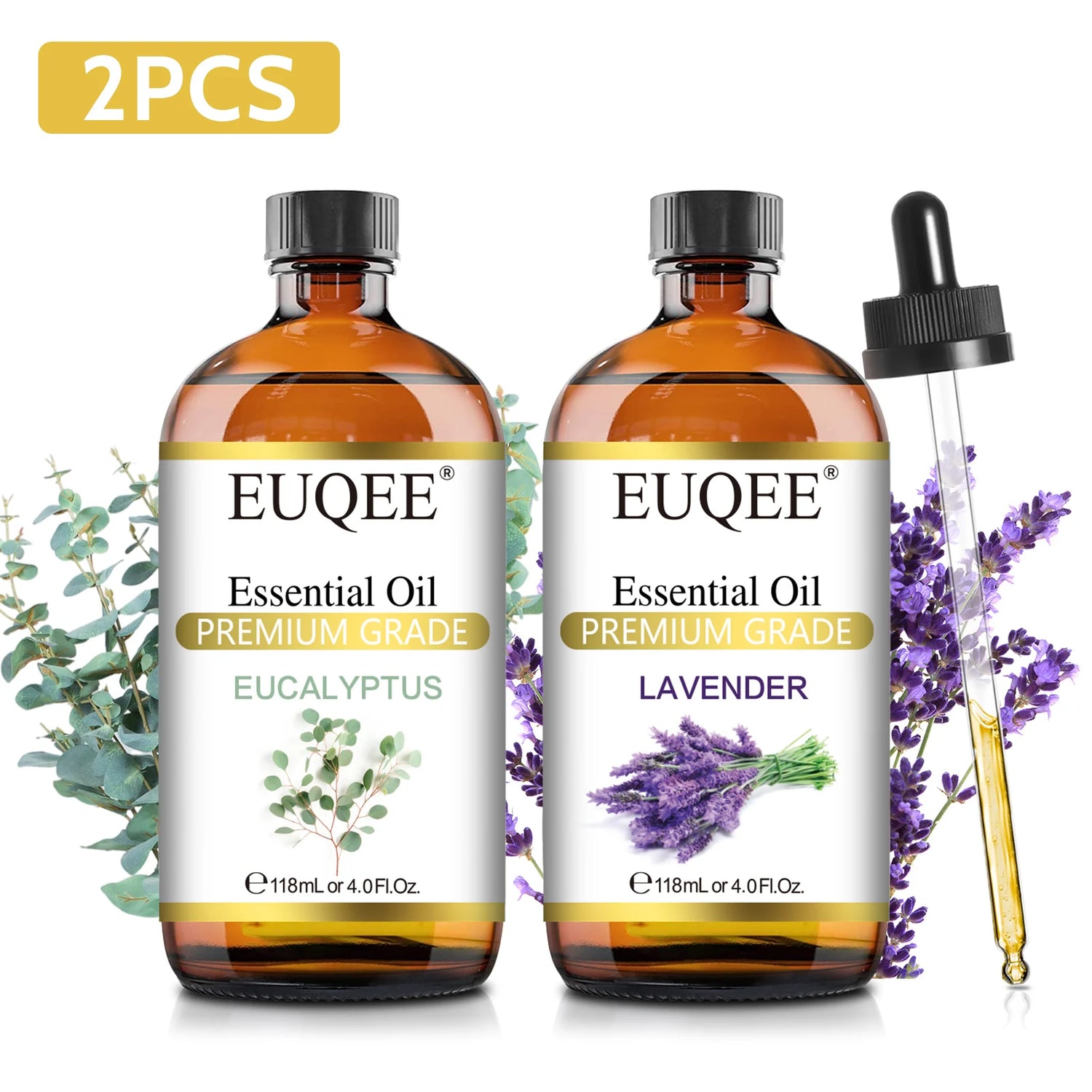 EUQEE Premium Essential Oil 118ml – Orange, Lavender &amp; Cinnamon