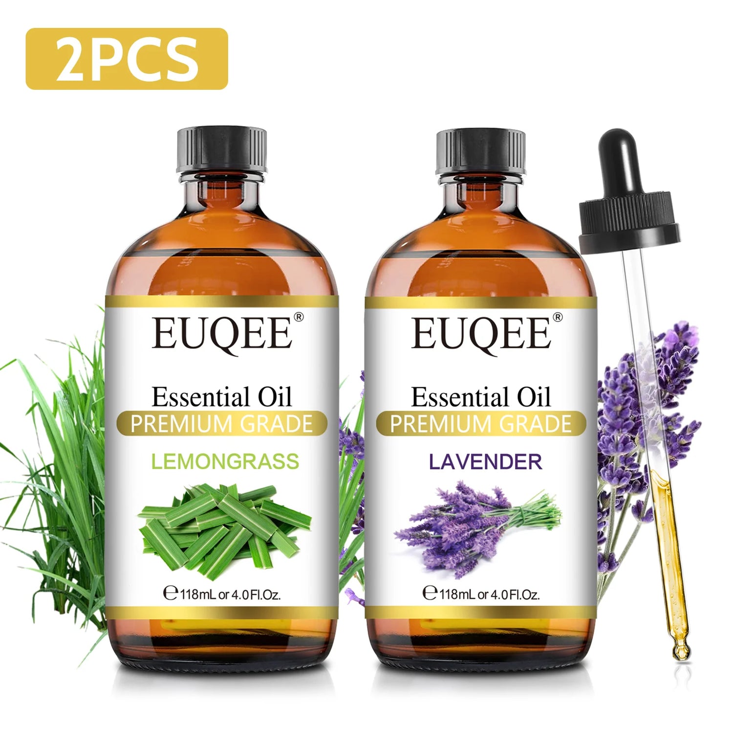 EUQEE Premium Essential Oil 118ml – Orange, Lavender &amp; Cinnamon