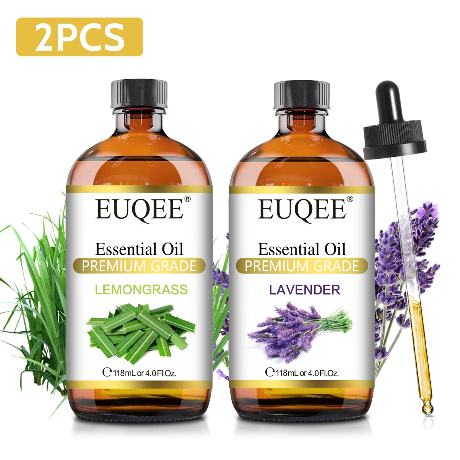 EUQEE Premium Essential Oil 118ml – Orange, Lavender &amp; Cinnamon