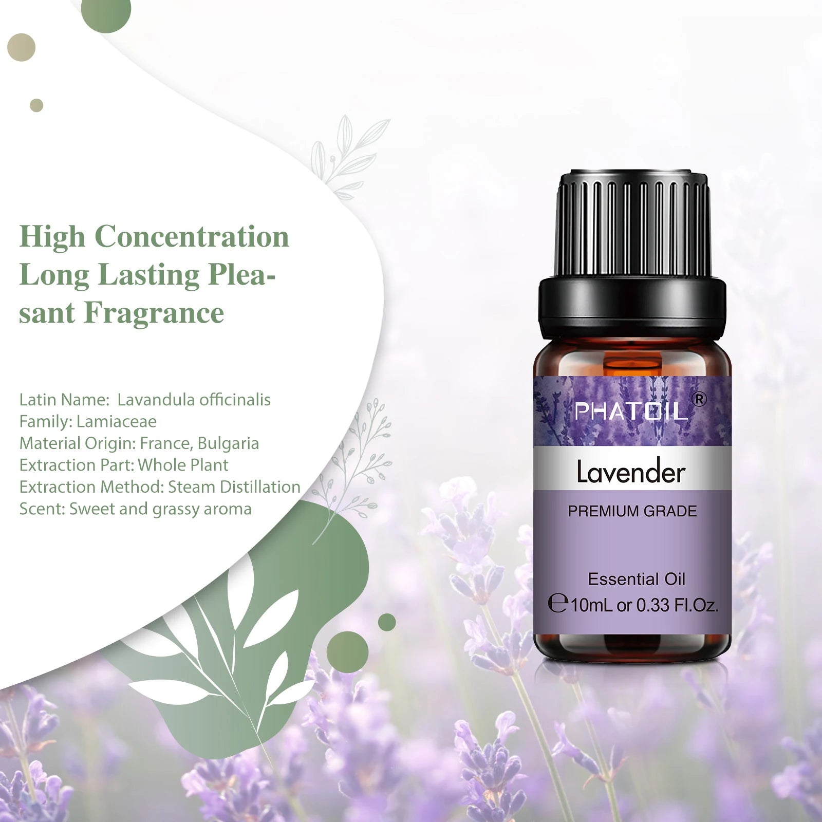 Huile Essentielle PHATOIL 10ml - Eucalyptus Lavande Menthe