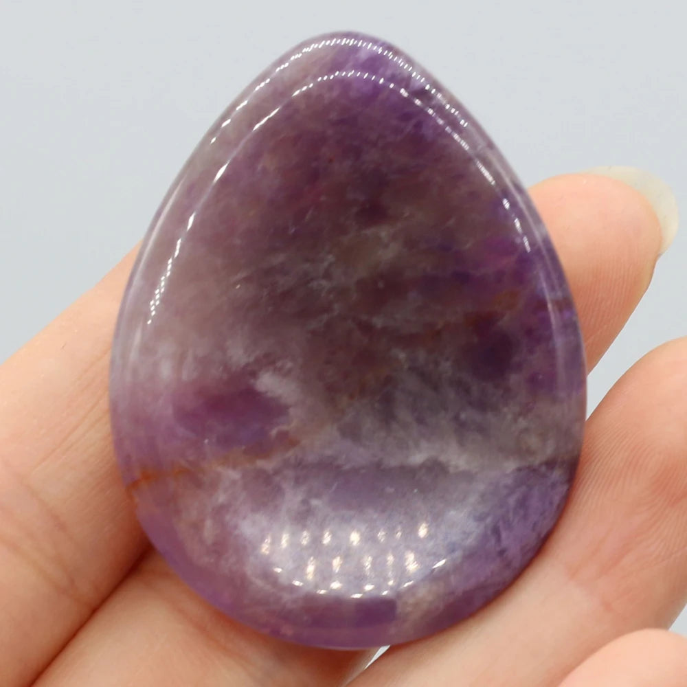 Gua Sha Cristal Améthyste &amp; Quartz Rose – Massage Visage &amp; Bien-être