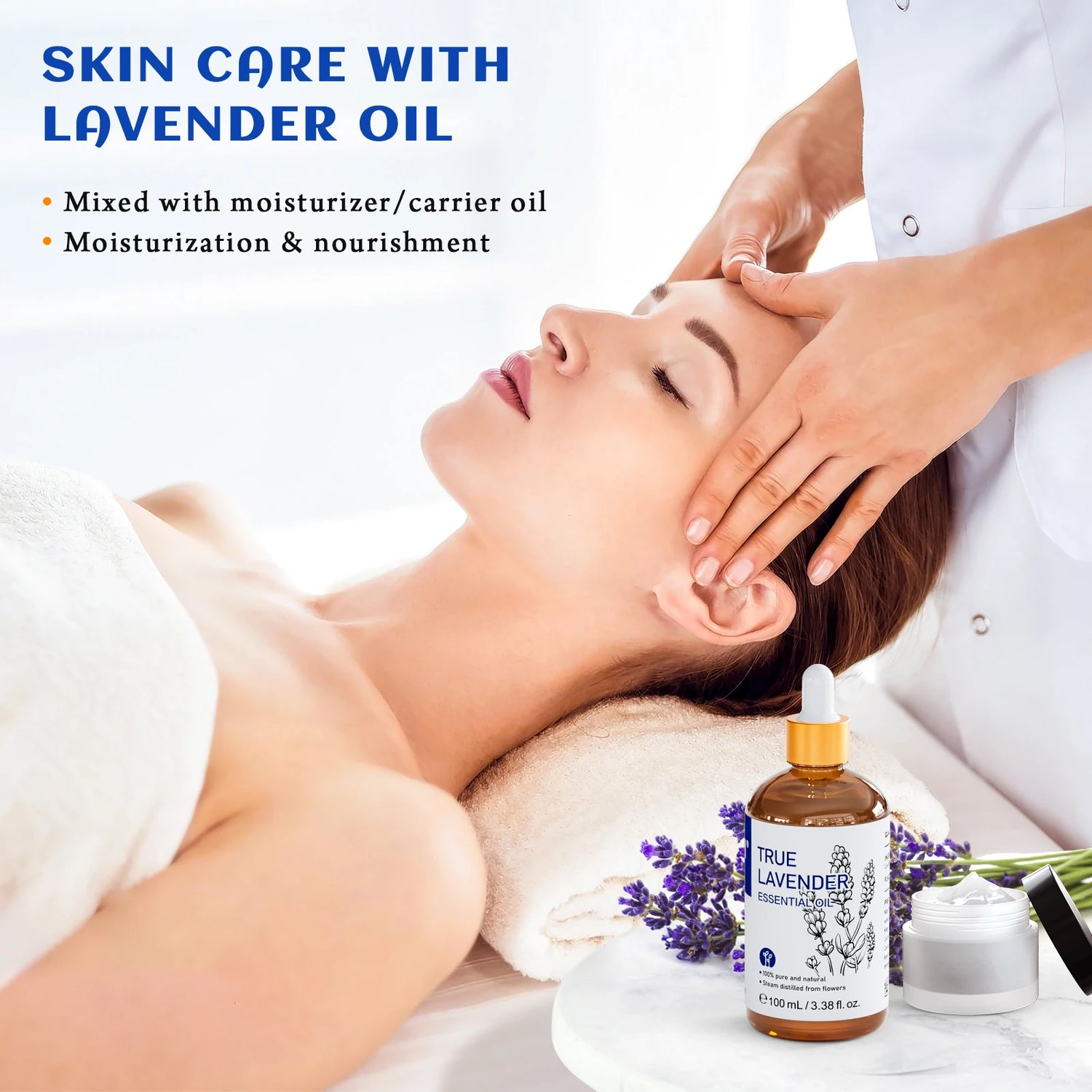 HIQILI Pure Lavender Essential Oil 100ml – Aromatherapy