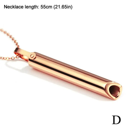 Mindfulness Meditation Necklace (Steel) – Calm &amp; Serenity
