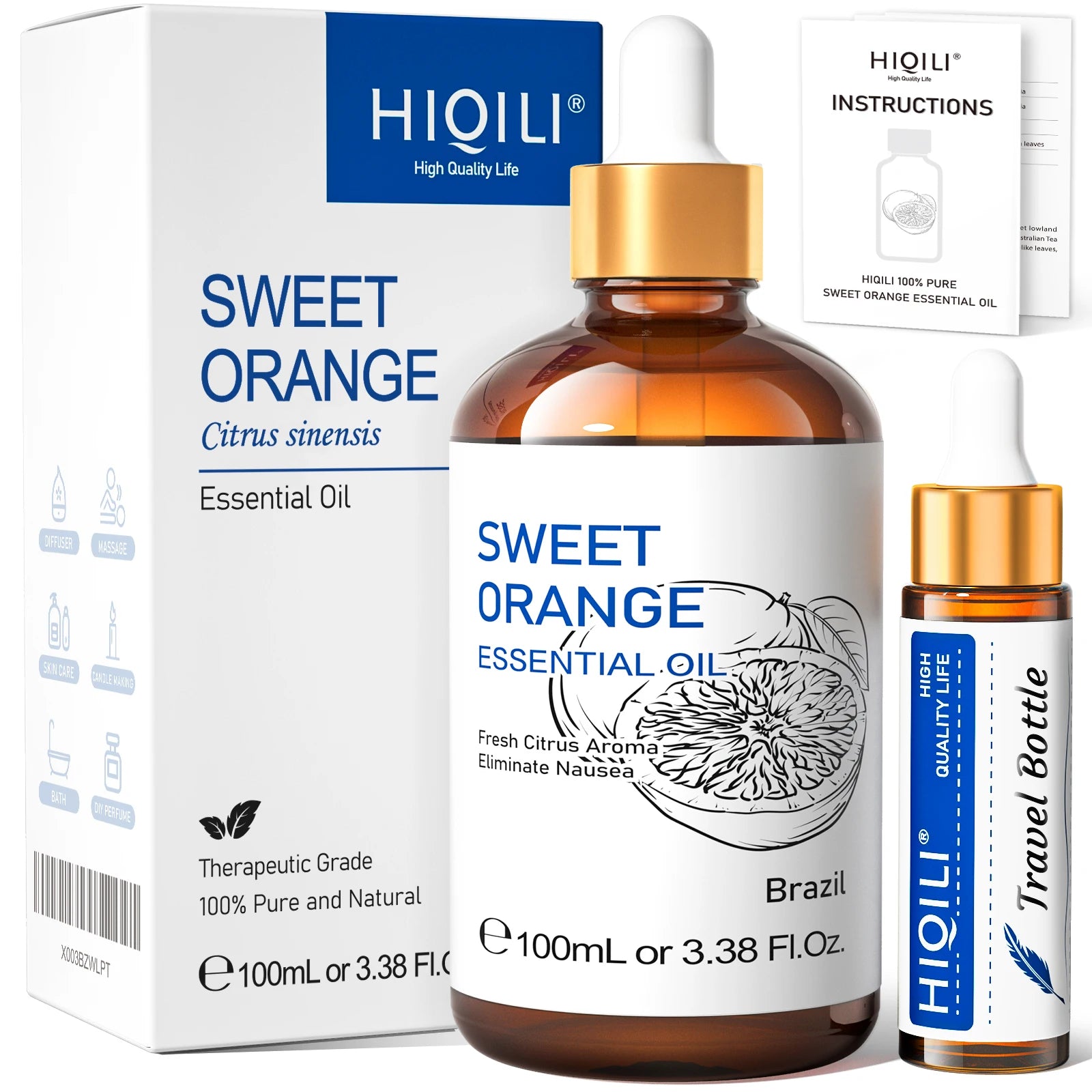 HIQILI Pure Lavender Essential Oil 100ml – Aromatherapy