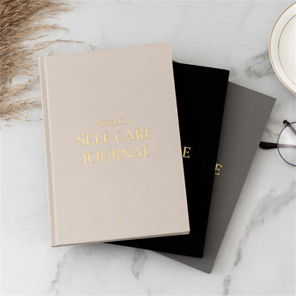 Five-Minute Gratitude Journal – Personal Development Notebook with Fabric Cover