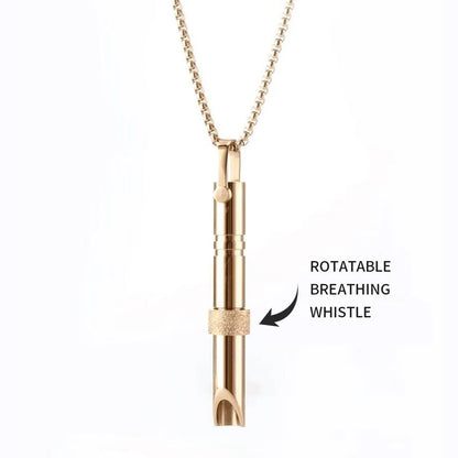 Couple Meditation Necklace (Steel) – Geometric Pendant, Unisex
