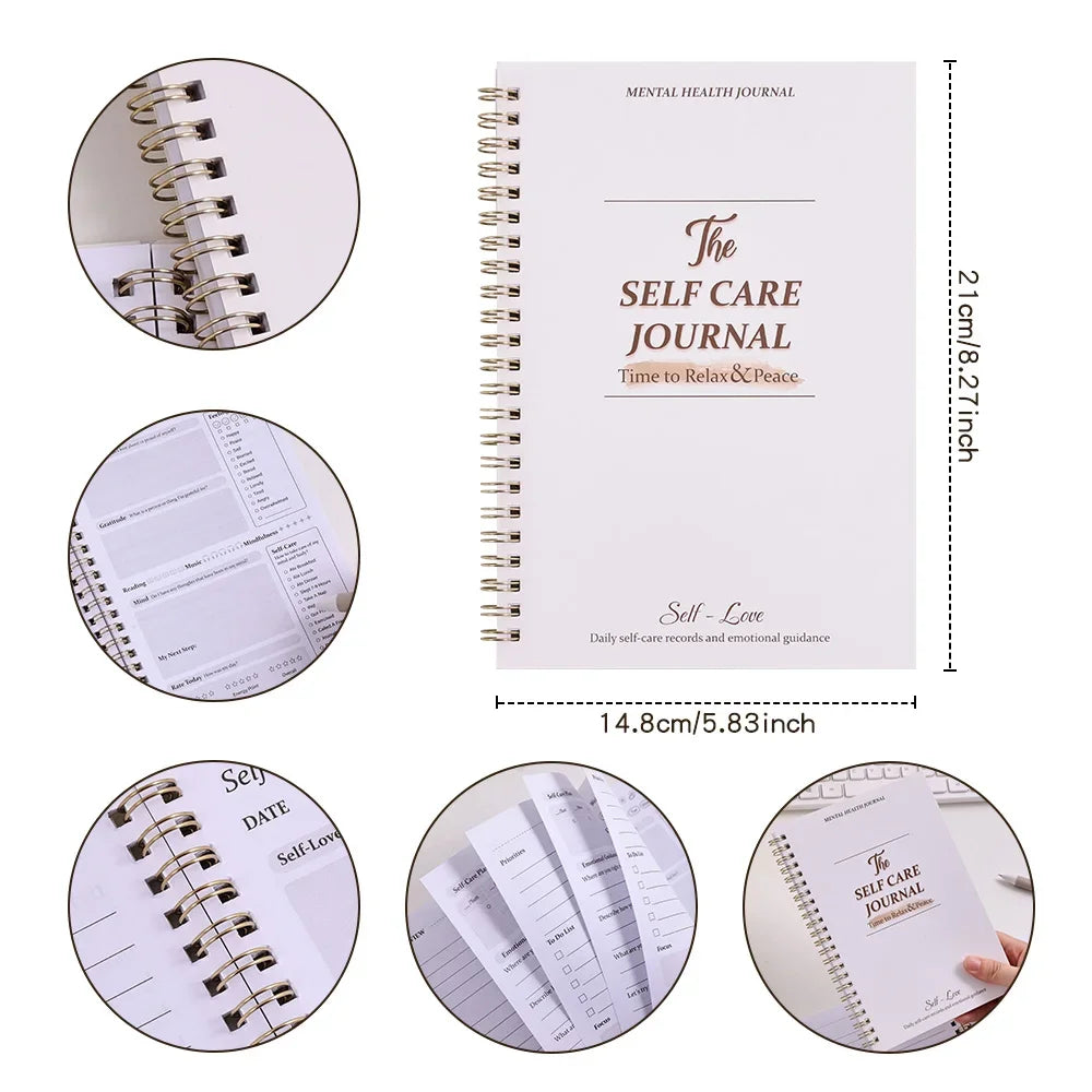 A5 Self-Care Journal – 50 Sheets with Positive Affirmations
