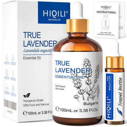 HIQILI Pure Lavender Essential Oil 100ml – Aromatherapy
