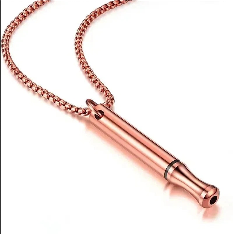 528Hz Meditation Pendant Necklace (Steel) – Mindfulness, Unisex