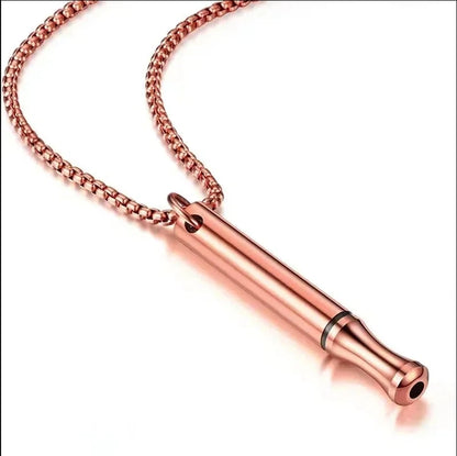 528Hz Meditation Pendant Necklace (Steel) – Mindfulness, Unisex